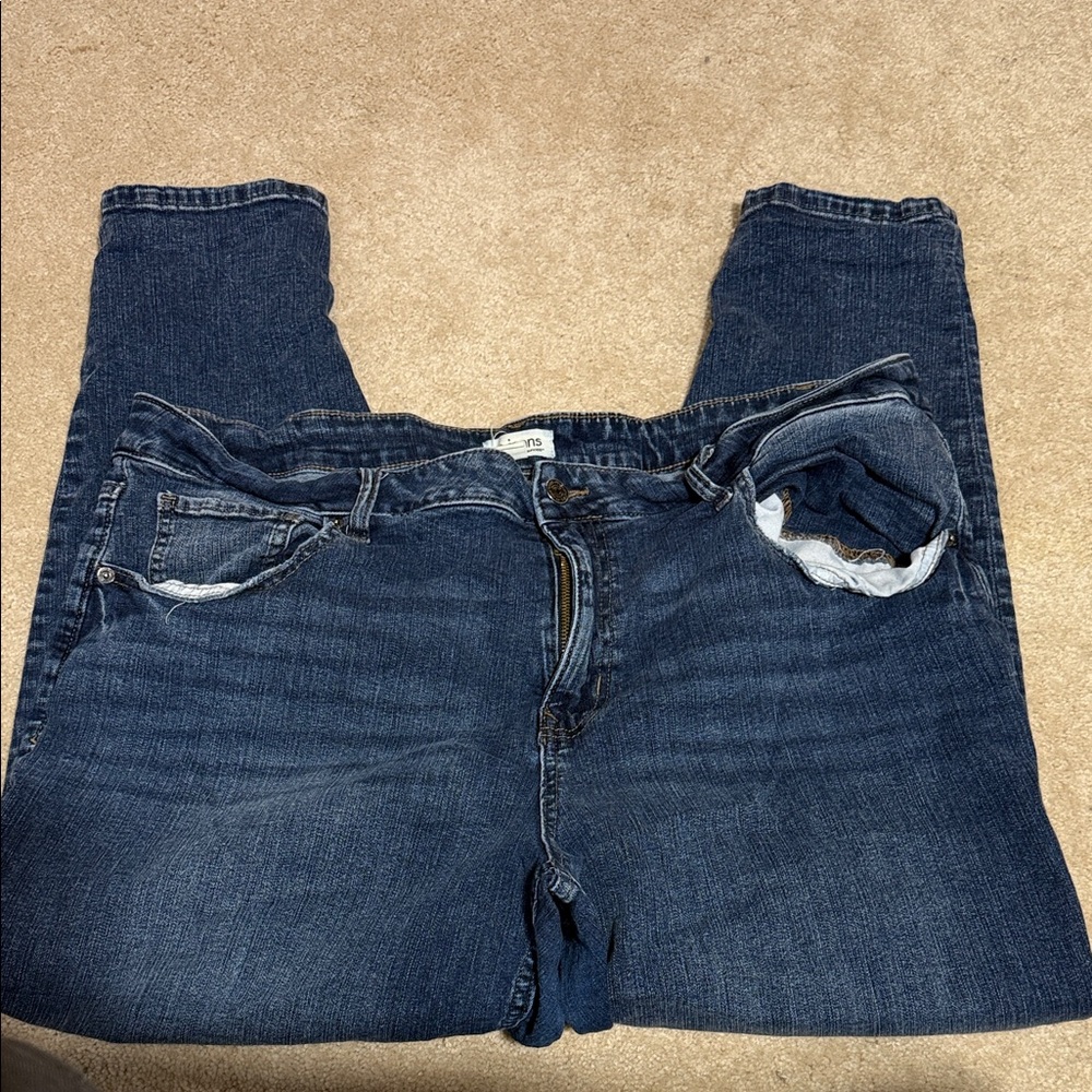 Maurices Dark Blue High Rise Original Fit